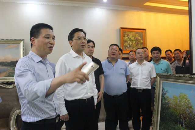 蔡书记走访565net必赢客户端 —— 王权表示加大对临海投资